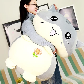 

Kawaii Soft Hamster Plush Pillow Big Cartoon Hamsters Doll Animals Toy Cute Sleeping Cushion for Children Gift 35inch 90cm