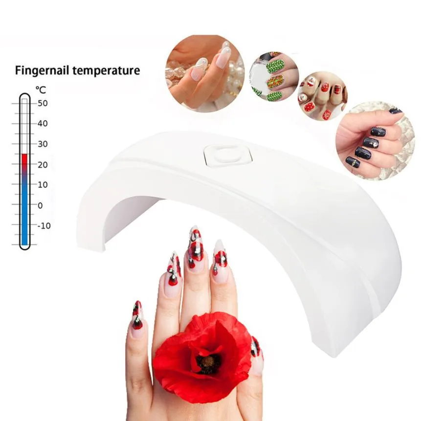 

New Nail Lamp Smart Painless Builder Hard Gel Curing USB 18W LED Drying Curing Machine Tool UV Nail Dryers Light Lamp Polish Gel