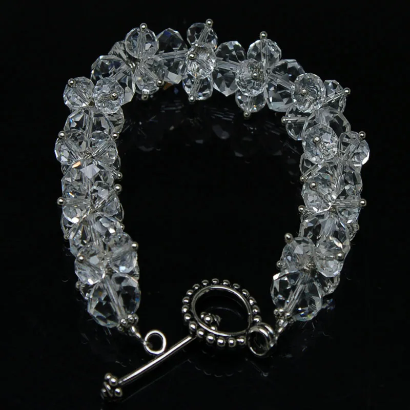 

crystal bracelets crystal color,Toggle style crystal charm bracelets B1467