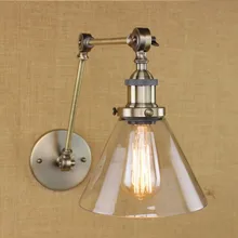 25CM Adjustable Arm Vintage Wall Lamp In Style Loft Industrial Edison Wall Sconce Light Arandela lamparas De Pared loft style vintage wall sconces indoor mirror wall light fixtures industrial wall lamp for home lighting lamparas de pared