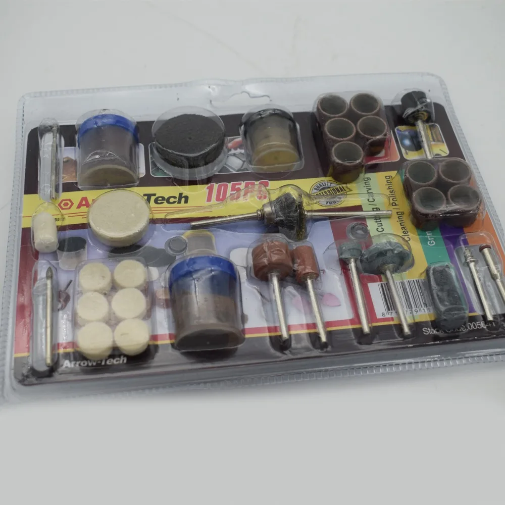 105PCS Jewelry Hanging Polishing Accessories Rotary Polisher Bits