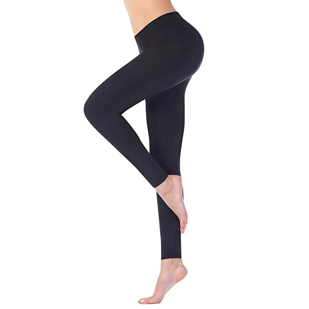

Brand Fashion 2019 Women's Pants High Waist And Tight Casual Fitness Running Gym Exercise Pant Nude Hidden Pocket Pants Hot