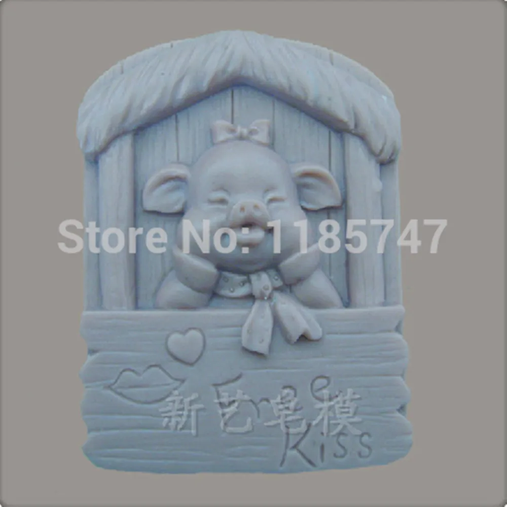 Формы для мыла в виде милой свиньи силиконовая форма изготовления мыла|silicone soap