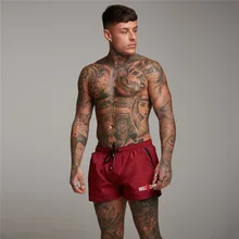 Летние мужские брендовые шорты для спортзала Бодибилдинг быстросохнущие бордшорты slim fit безопасный карман мужские фитнес пляжные спортивные шорты