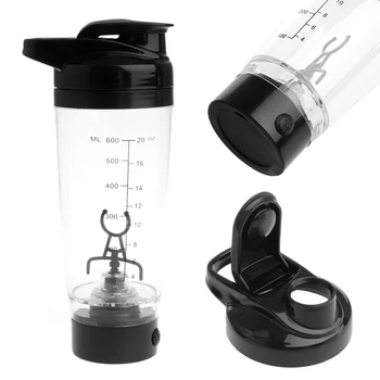 

600ml Protein Shaker Plastic Mixing Cups Water Bottle Sports Detachable Vortex Mixer Parts