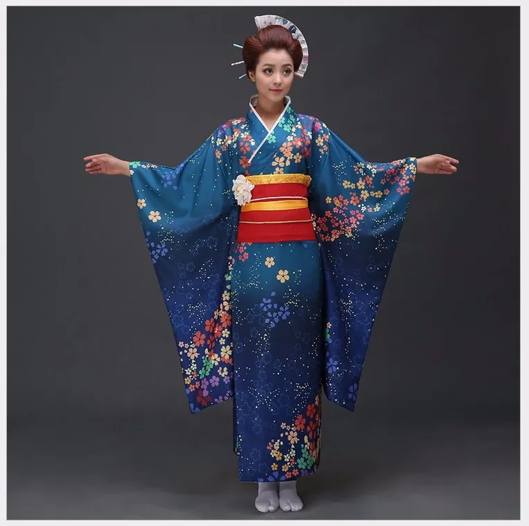 Высококачественное японское кимоно для женщин юката с Obi сексуальный женский бар костюм Novetyl фото одежда винтажное платье для выпускного вечера один размер