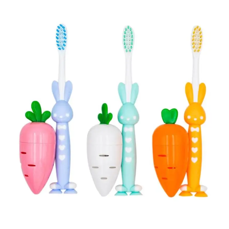 Зубная щётка с рисунком из мультфильма для детей, мягкие волосы, точилка для карандашей, игрушка для детей, зубная щетка для ухода за зубами