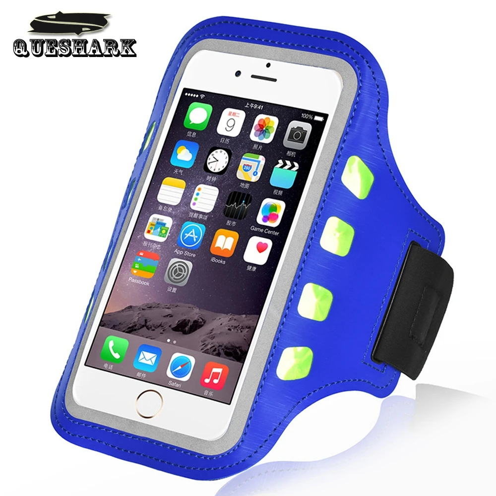 

LED Night Warning Running Bags Waterproof Sports Armband for Mobile Phone Jogging Case Cover Holder