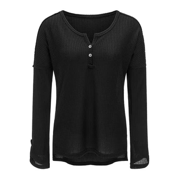 

Fashion Women Loose Long Sleeve Knitted Sweater Lady V-Neck Knitting Top Knitwear 2018 Knitted Pull Femme Jumper WS9527V