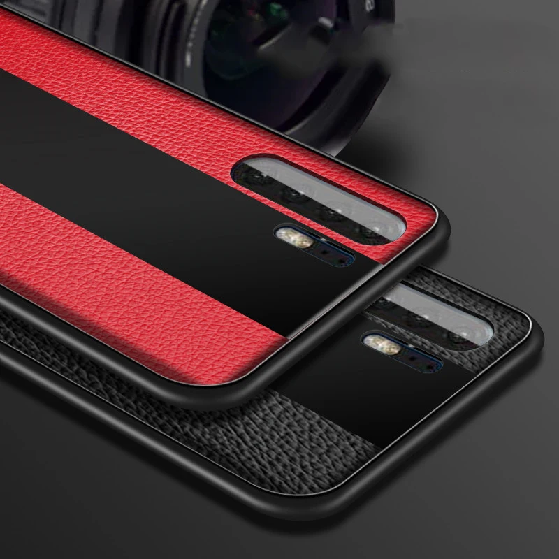 Кожаный стеклянный чехол P30 для Huawei Pro Роскошный деловой Ударопрочный Мягкий P30Pro