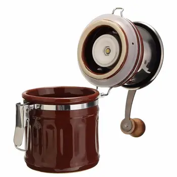 

Retro Stainless Steel Ceramic Manual Coffee Bean Grinder Nut Mill Hand Grinding Tool
