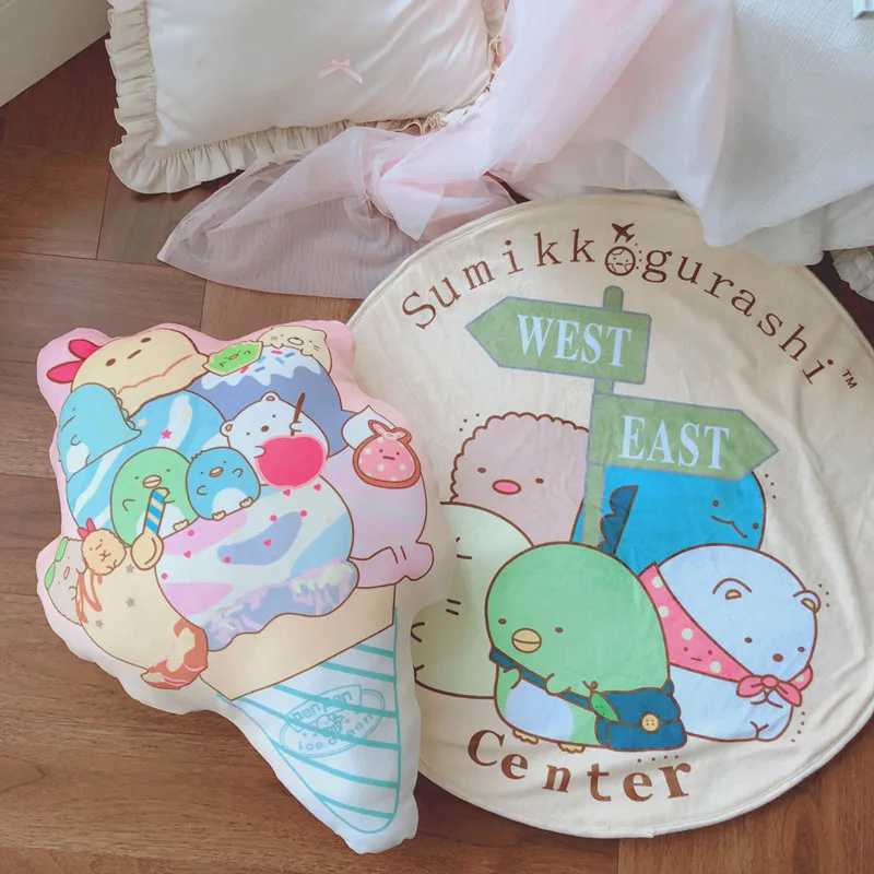 Сумико гураши Sumikkogurashi Мороженое Дизайн 45 см плюшевые подушки мультфильм мягкие куклы игрушечные лошадки подарок для детей#1115