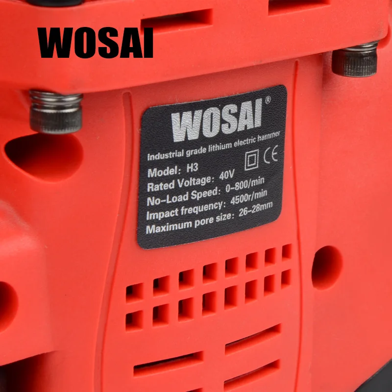WOSAI 40V Lithium Battery Rotary Hammer Heavy Duty Cordless Impact Drill Power Tool Cordless Hammer Electric Drill WOSAI 40V Lithium Battery Rotary Hammer Heavy Duty Cordless Impact Drill Power Tool Cordless Hammer Electric Drill