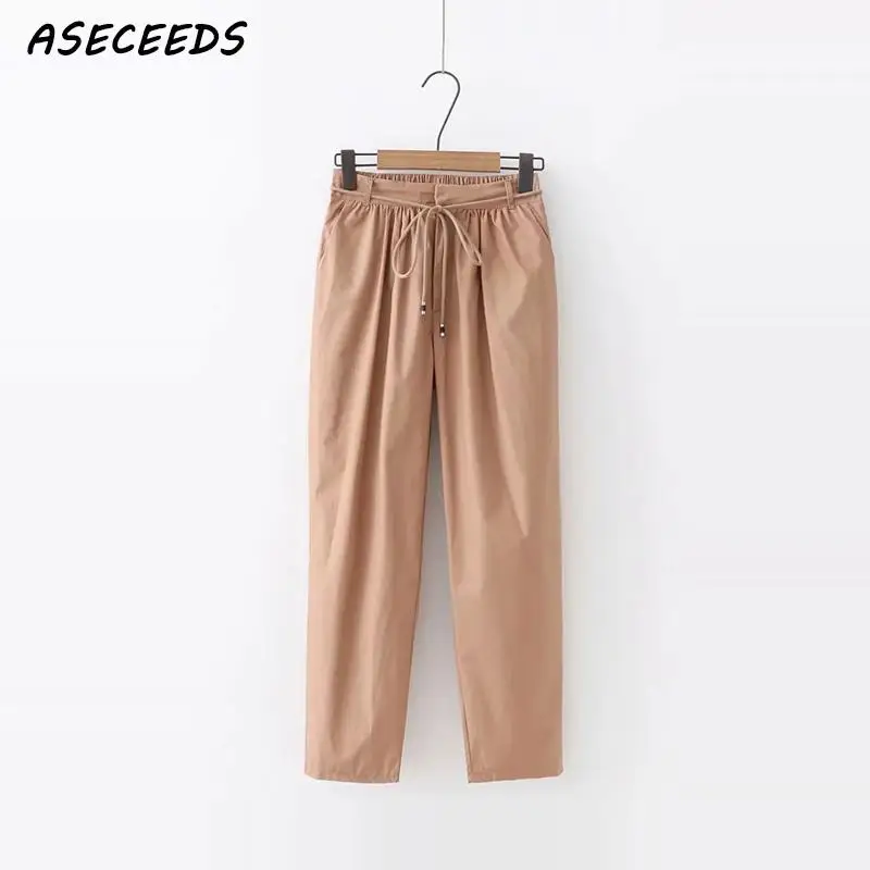 linen cargo jogger pants