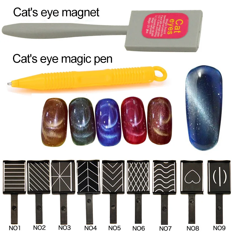 The cat's eye gel Manicure cat eye gel Manicure gradient