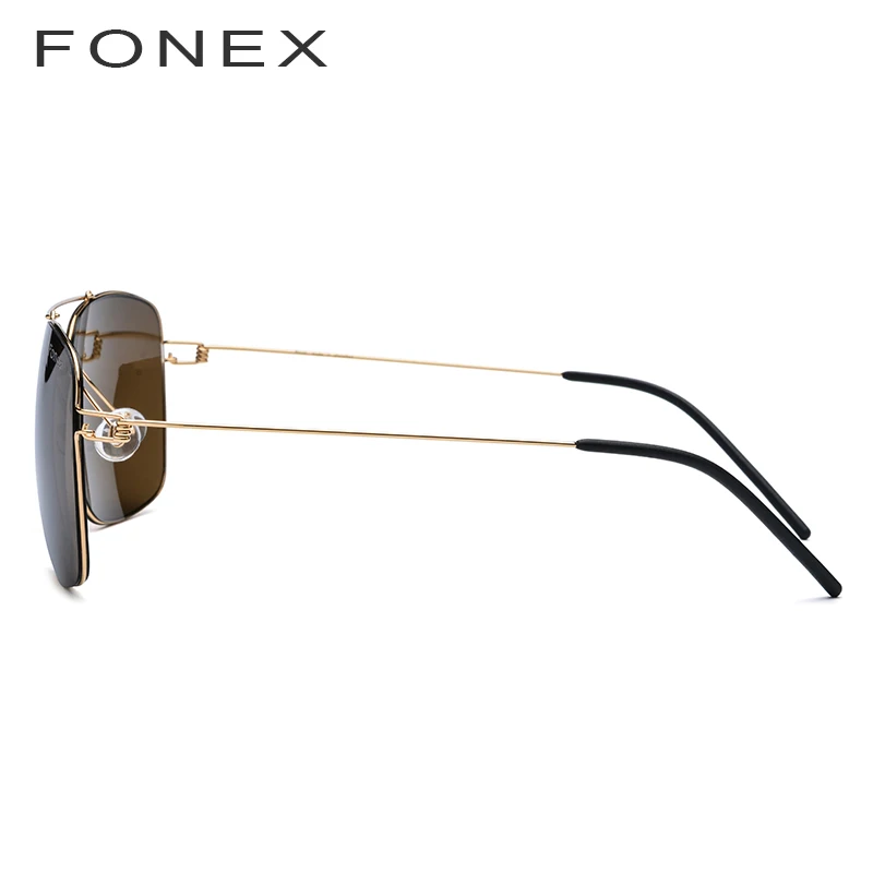 Солнцезащитные очки FONEX мужские ультралегкие брендовые дизайнерские зеркальные