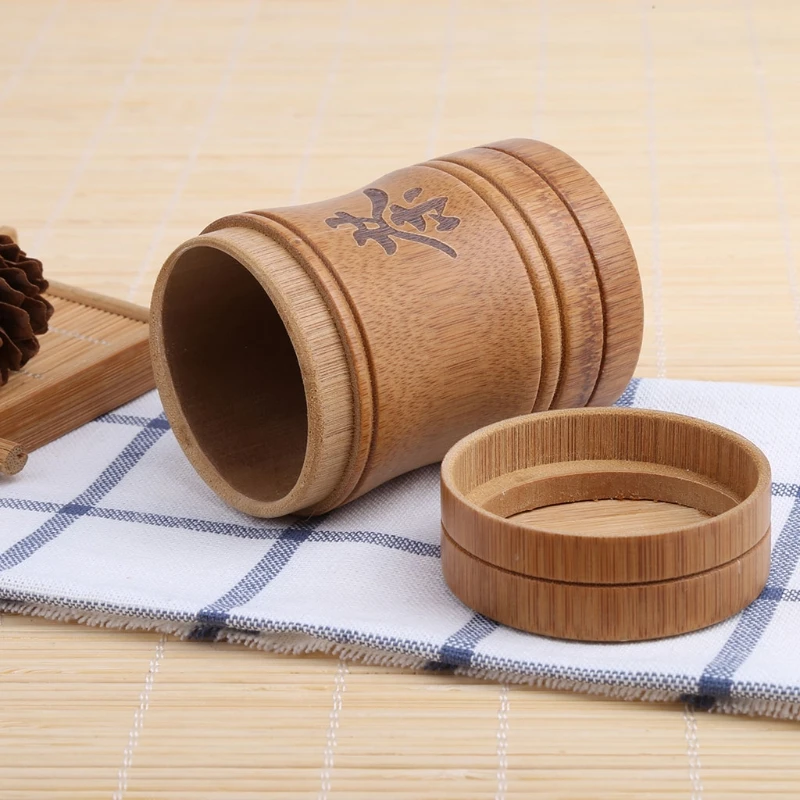 Мини портативная чайная коробка из бамбукового материала, дорожная уличная ваза, запечатанные банки, подарки