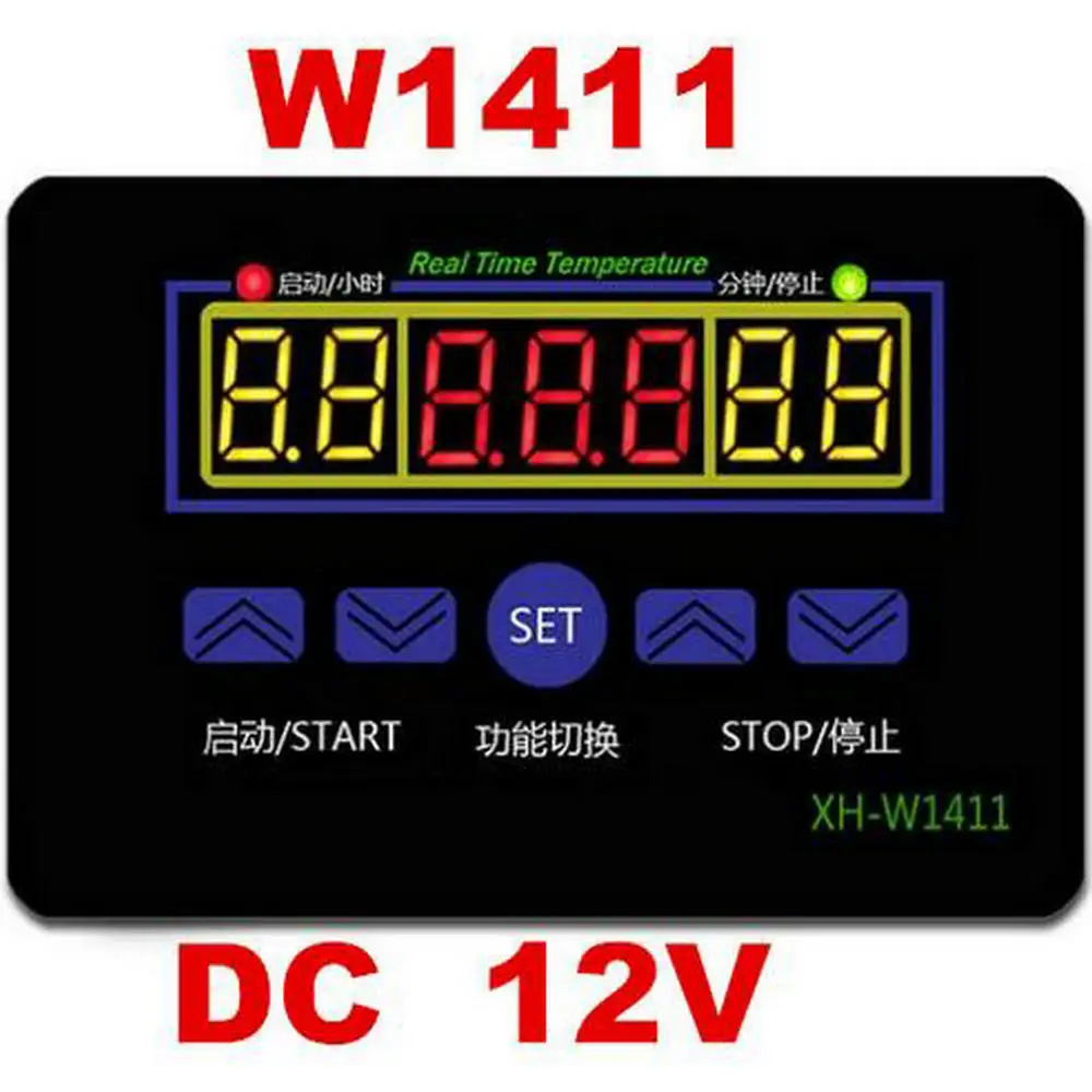 XH-1411 W1411 цифровой Контроль температуры три экран Windows многофункциональная