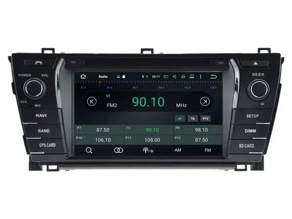 Cheap Android 8.0 CAR Audio DVD player FOR TOYOTA COROLLA 2014 gps Multimedia head device unit receiver BT WIFI 4