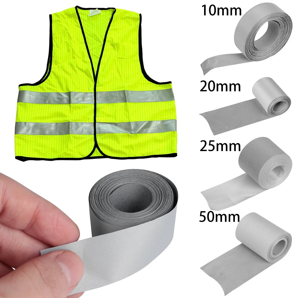 1PCS 5M High Visibility Safety Reflective Heat Transfer Vinyl Film DIY