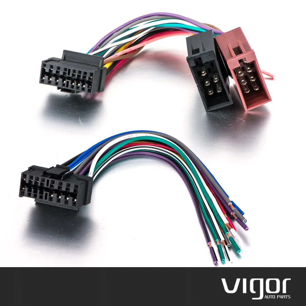 Auto CD Radio Audio Stereo ISO Standaard Kabelboom Connector Draad Adapter Plug Kabel voor Sony