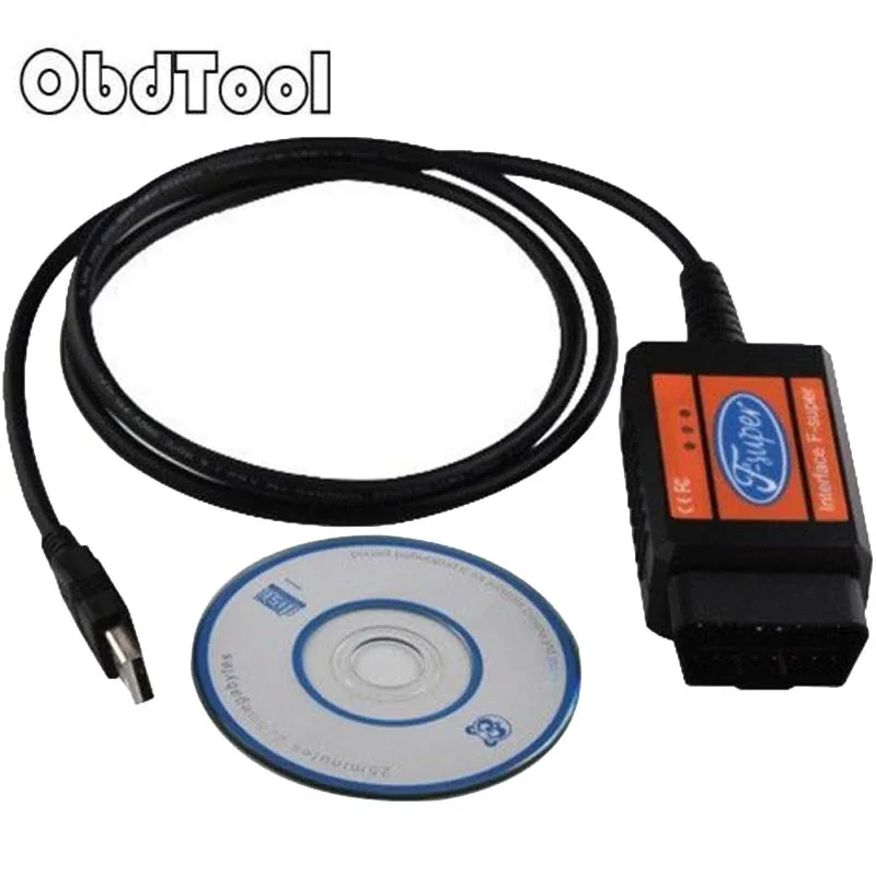 

OBDTOOL For FD F-super USB Scan Tool OBDII EOBD CANBUS Software Scanner Automotive OBD2 Scan Tool