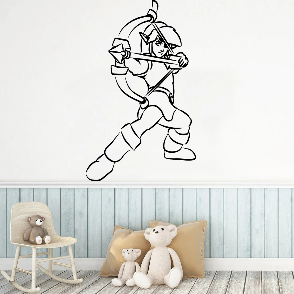 

Plane Sticker Legend of Zelda Waterproof Wall Stickers Home Decor For Kitchen Restaurant Removable Decals naklejki na sciane