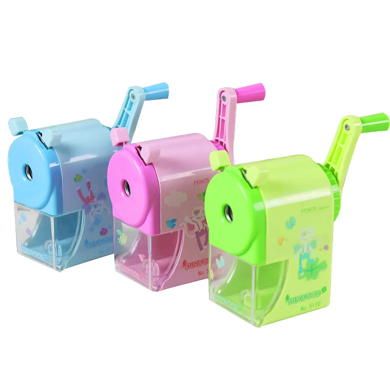 1 PC/Lot 3 Color Cute Fashion Cartoon Pencil Sharpener for Office