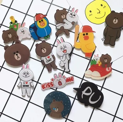 bear cartoon brooch badge_004