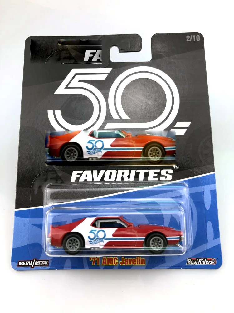 Спортивный автомобиль Hot Wheels 1:64 CHEVY FORD 50 я Юбилейная Коллекционная версия