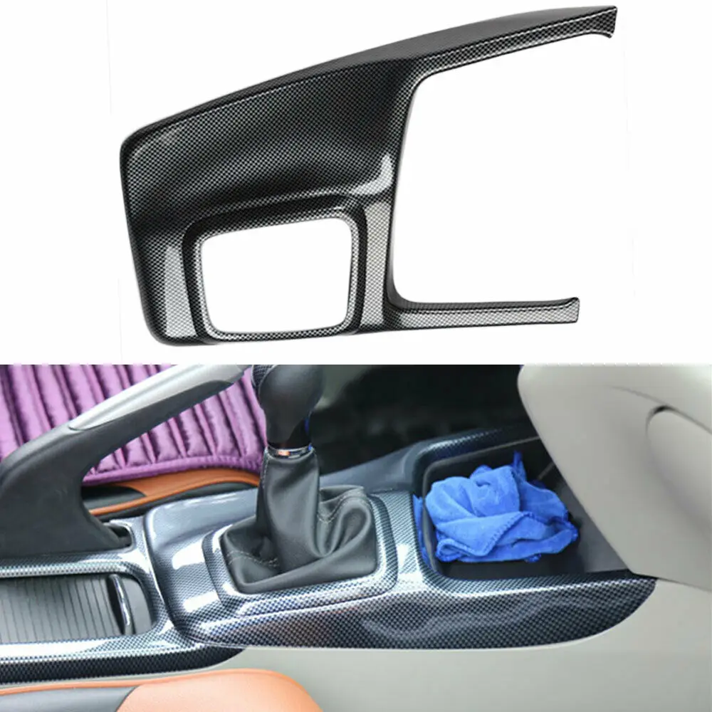 

Carbon Fiber Look Car Gear Shift Panel Frame Cover Trim Fit For Honda Civic 9th 2012-2014 MT