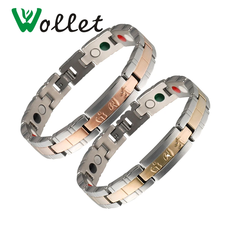 Wollet Jewelry Japanese Titanium Bracelet For Women 5 in 1