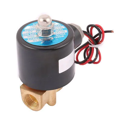 

DC 12V 2W040-10 3/8" Female Thread 2 Way N/C Copper Pneumatic Solenoid Valve