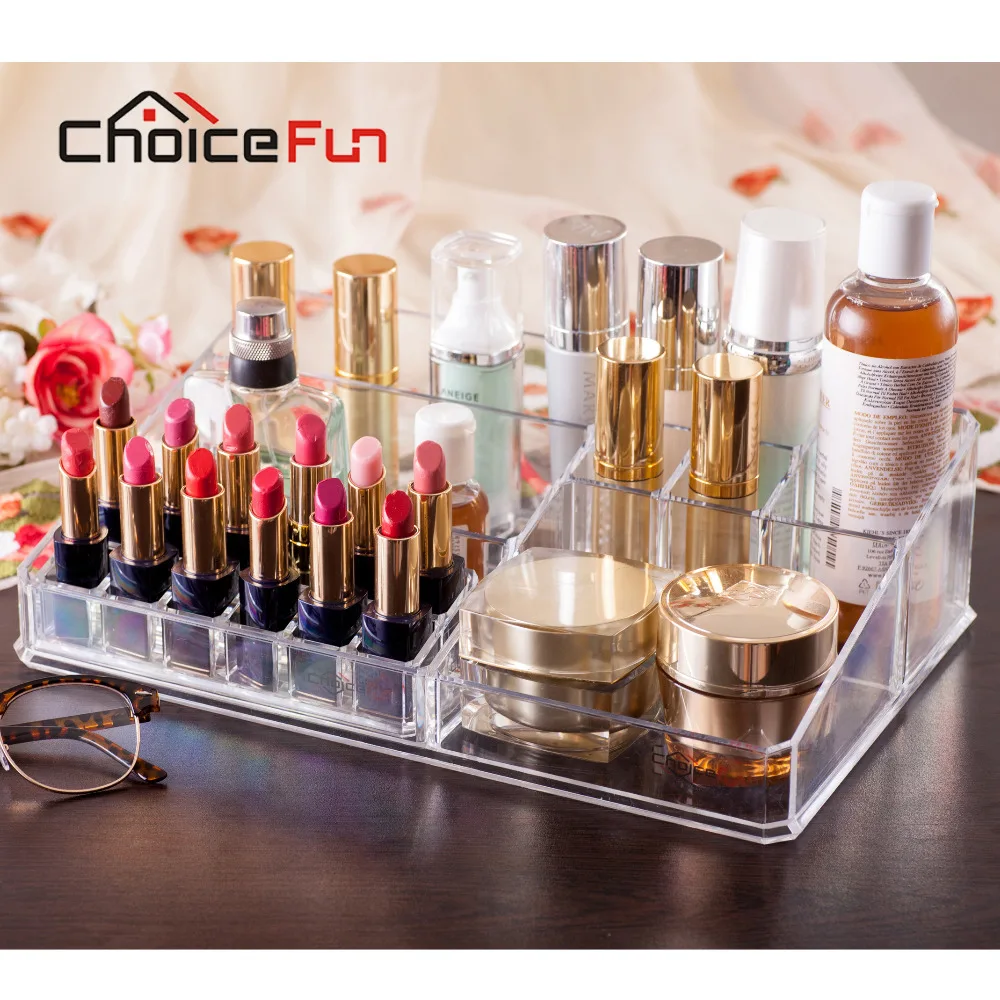 Buy CHOICEFUN Transparent 12 Acrylic Cosmetic Lipstick Holder Make Up Makeup