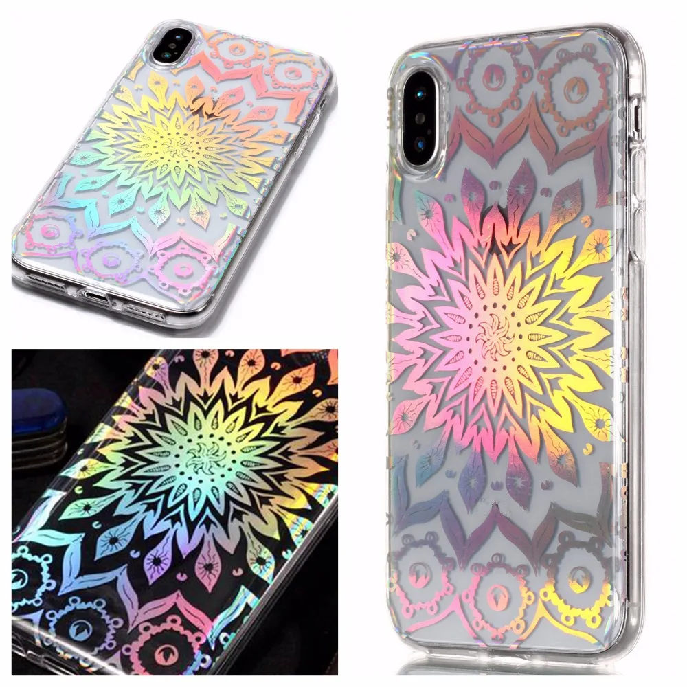Sunjolly для Apple iPod Touch 5/6 Symphony Laser Мягкий ТПУ чехол телефона прозрачный тонкий 5 touch