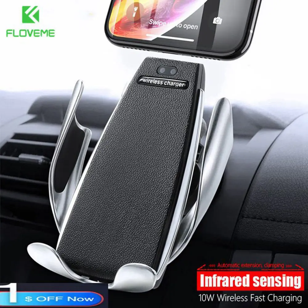 Floveme Infrarot Touch Auto Telefon Halter Drahtlose Lade Für iPhone Samsung 360 Navigation Auto ha