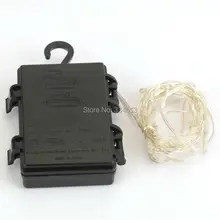 3 м 10FT 60 Светодиодный s шнур водонепроницаемый 3AA батарея работает 8 функций светодиодный свет струны серебряной проволоки украшения спальни Вечерние