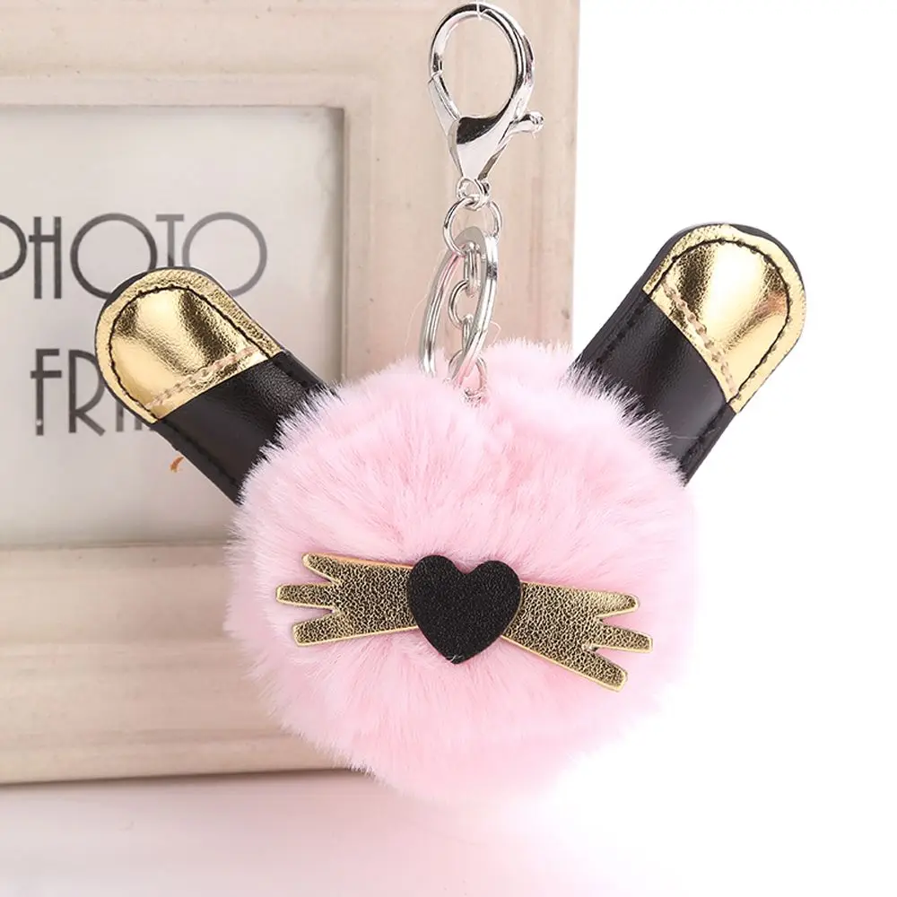 Buy 1 Pcs Cute Fluffy Black Cat Keychain Fashion