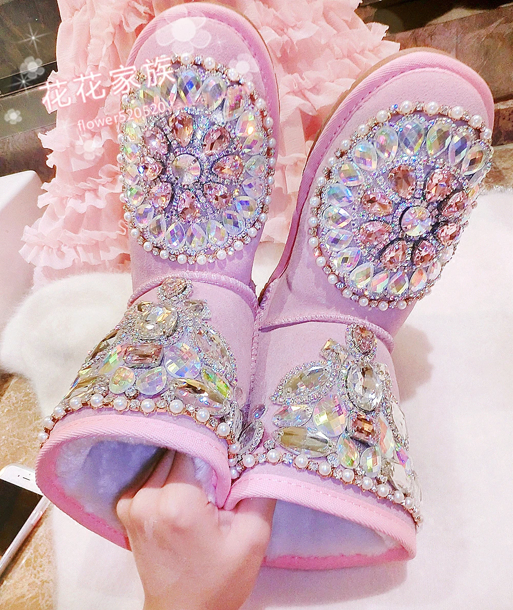 womens pink suede booties