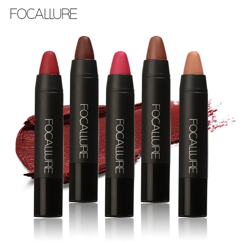 Brand FOCALLURE Matte Lipstick Pen Waterproof Long Lasting 12-color Lip Makeup Moisturizing Lasting Non-marking Matt Lipstick