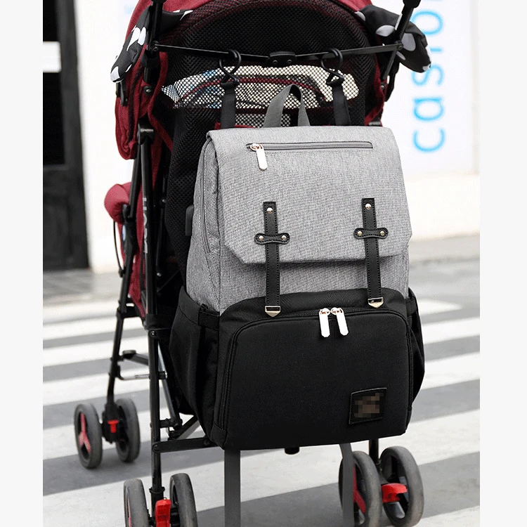 

Multi-function Upgraded version waterproof travel Mummy Bag Mother infant package Both shoulders High-capacity
