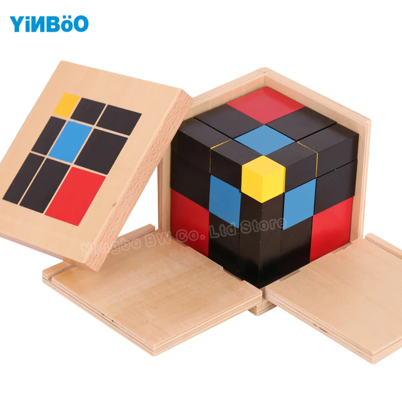 

Montessori Educational Wooden Toy Trinomial Cube Math for Early Childhood Preschool Training Learning Toys Great Gift