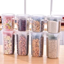 Высокое качество прозрачный пластиковый ящик для хранения еды с крышкой герметичные контейнеры для еды корзина для хранения зерна Crisper кухонный Органайзер