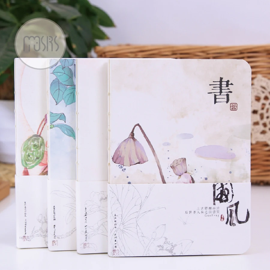 

MOUSRS Chinese Painting Series Notepad Diary Notebook Sketchbook 1PCS