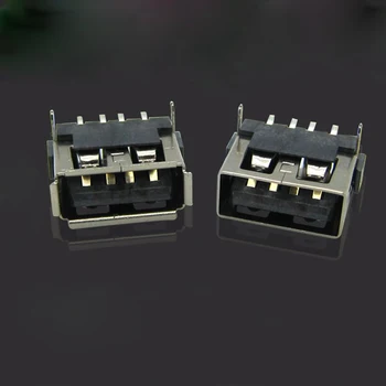 

30pcs Micro Usb Connector Plug 2.0 AF Female Socket Short Body 10.0 Posterior Foot Patch 6.3 Curling USB Patch Female Seat