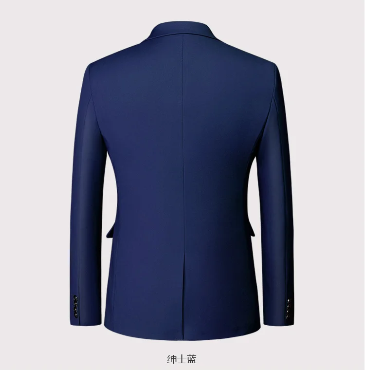 New listing luxury men's blazer large size 6XL Slim solid color jacket, fashion business banquet wedding dress jacket S-6XL