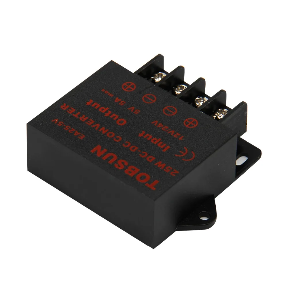 12V 24V to 5V 5A 25W DC DC Converter Power Supply Adapter Step Down Regulator Electronic Transformer for LED Strip TV Speaker Camera (9)
