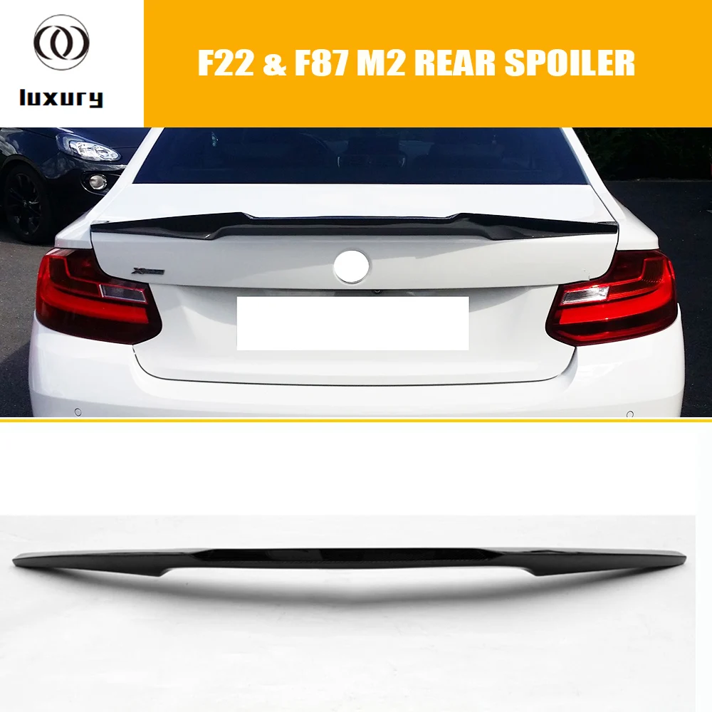 220i V стиль углеродное волокно задний Багажник крыло спойлер для BMW F22 220 228 M235 & F87 M2