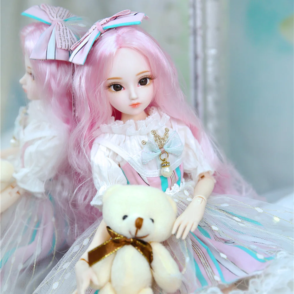 1/4 BJD Blyth кукла молочная королева имя от Amenda розовые волосы механическое соединение тела девушки ледяной, SD