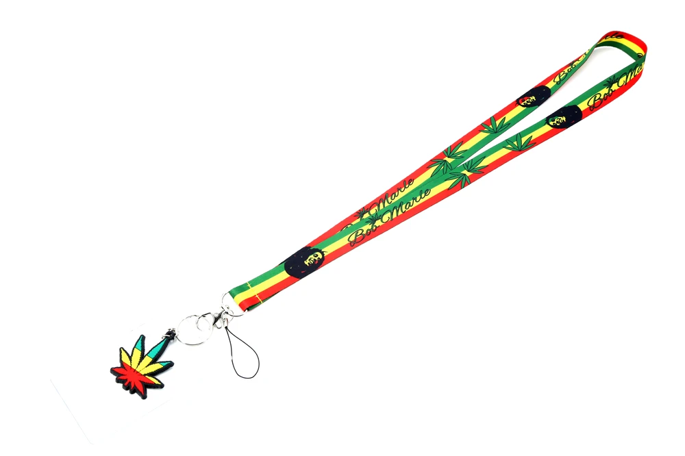 Популярные фигурные шнурки на шею, веревка для сотового телефона, ID карта, брелок, кулон, модные подарки - Цвет: Lanyard Keychain J